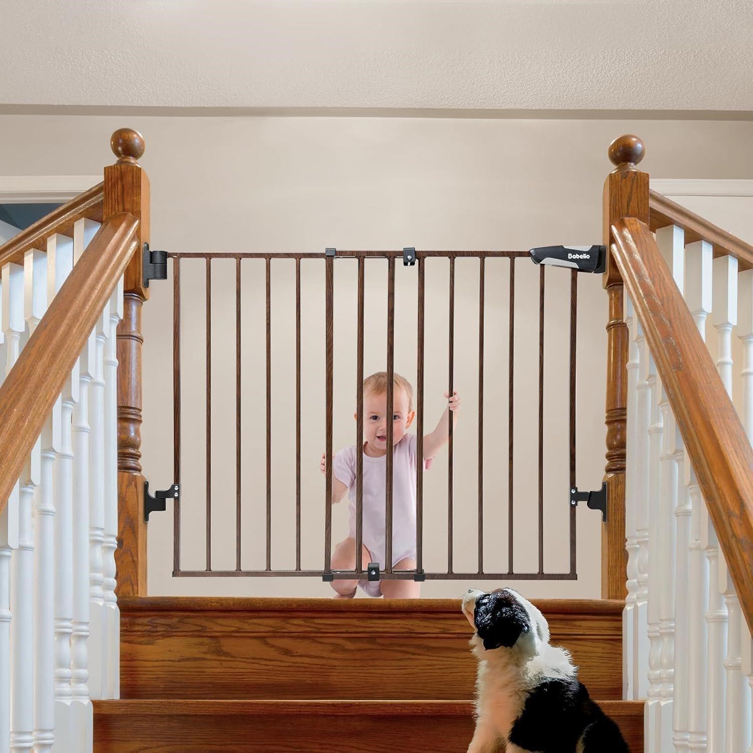 No Bottom Bar Baby Gate for Babies