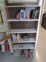 bookshelf & all books on it