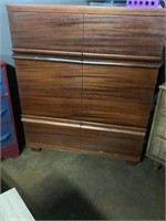 Mahogany 4 Drawer Chest, 48in Tall X 40in Wide