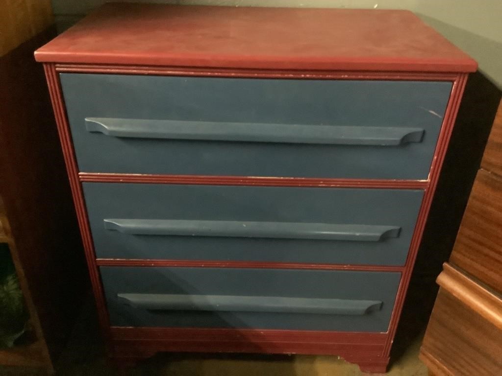 3 Drawer Chest, 34in Tall X 30in Wide