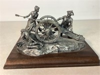 Battle Of Monmouth Pewter Figure, 5.5in T X 10.5 W