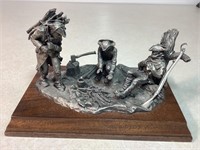 Pewter Revelational War Figure, 6in Tall X 9in
