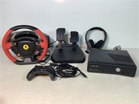 XBOX 360 Game Console & Controllers, No Power Cord