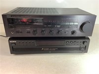 Yamaha Stereo Receiver & Sony CD Changer