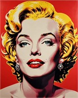 Marilyn In Red Hand Signed Artist Proof