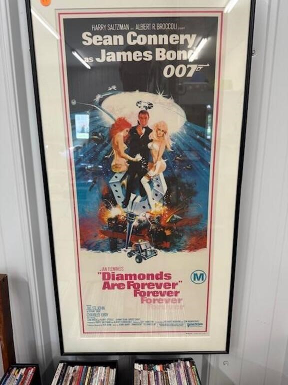 James Bond Diamonds are Forever Movie Poster