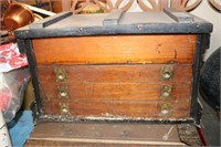 wooden art chest