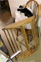 dry rack,chair & stuffed bears