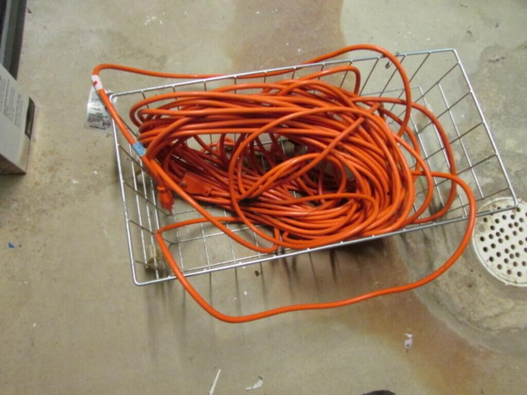orange ext. cord & basket
