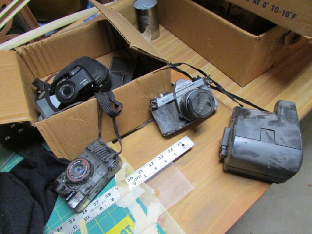 pentax & polaroid cameras & cameras