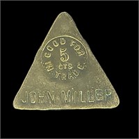 5¢ In Trade John Miller Maverick Token