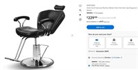 N5281 Hydraulic Recliner Barber Chair Black