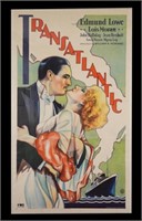 Fox Studios1931 Transatlantic double sheet poster