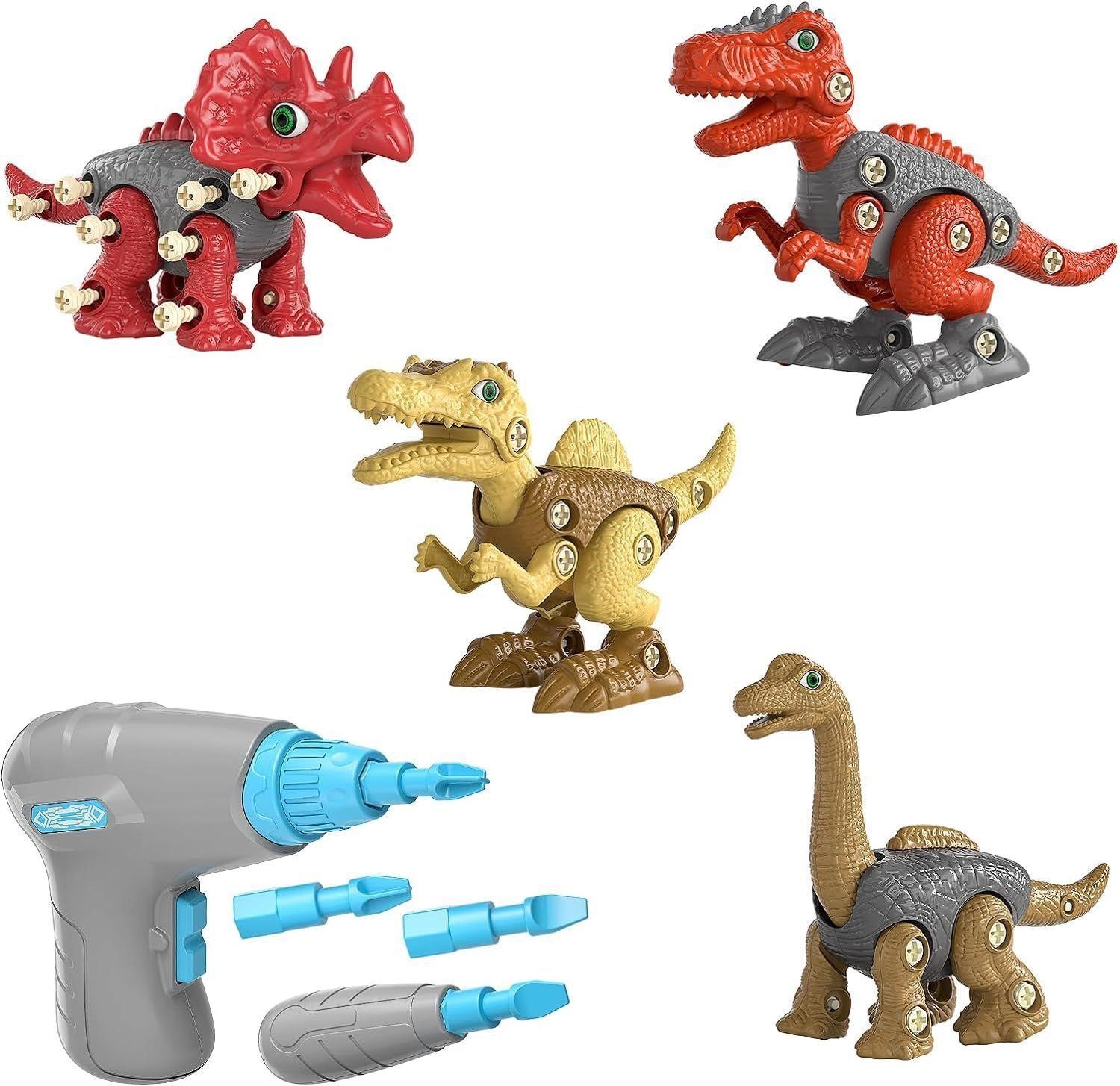 4 Pack Take Apart Dinosaur Toys