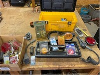 Tool Box- Trailer wires, plugs, lights. All