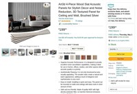 W575  Art3d Wood Slat Acoustic Panels 94.5 * 7.9