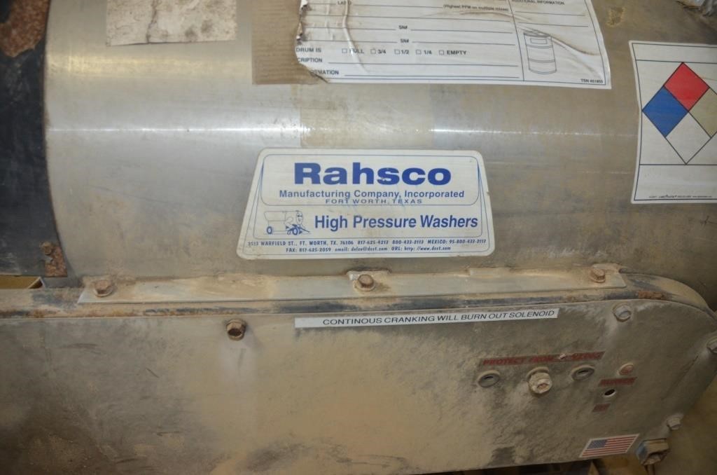 Rahsco Heated High Pressure Washer