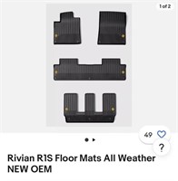 FB2927  Rivian R1S Floor Mats All Weather NEW OEM
