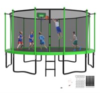 FB2915  YORIN Trampoline with Enclosure Net 16FT