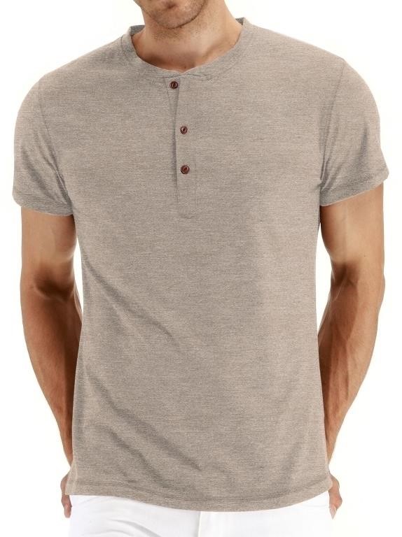 R620  JWD Henley Short Sleeve - Mens T-Shirt