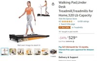B2404 Walking PadUnder Desk Treadmill 320 Lb