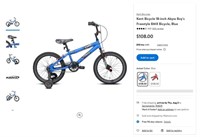 B2504  Kent BMX Bicycle 18 Boys Abyss Blue