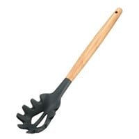 R695  Uxcell Silicone Cooking Utensils with Wood H
