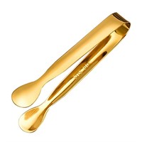 R673  Booyoo Stainless Steel Ice Tong Golden