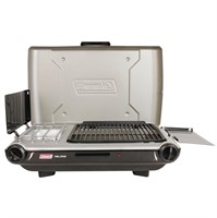 C8114  Coleman 2-in-1 Propane Grill/Stove Gray