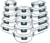 C8142  VERONES Glass Meal Prep Containers 30 Piece