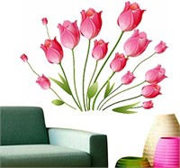 SM3920  Decals Design Pink Tulips Wall Stickers 5
