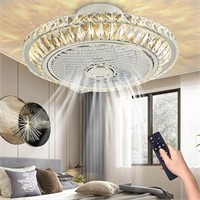 Crystal Enclosed Ceiling Fan
