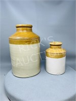 2 Gray Portobello stoneware jugs