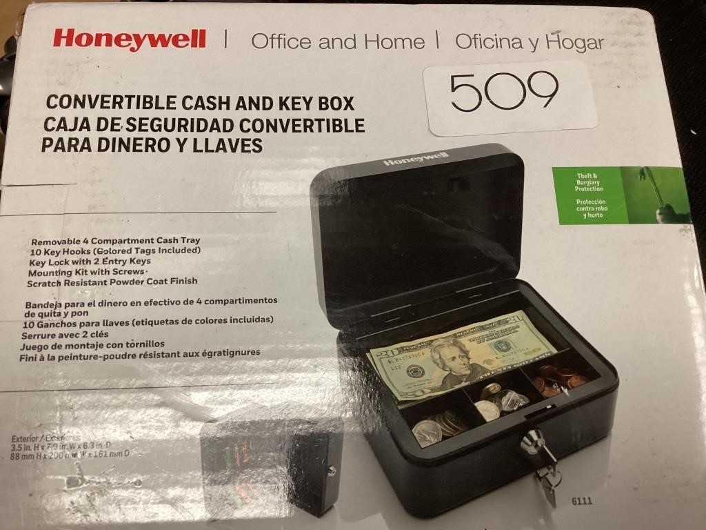 Honeywell Convertible Cash/Key Box