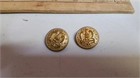 U S Navy Button Lot of 2 (Eagle / Anchor)