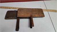 2 Antique Wool Carders