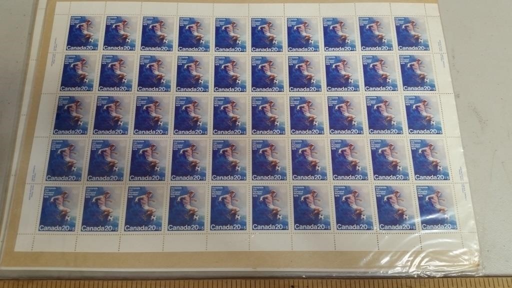 Canada 20+5 Cent Stamps Full Sheet (50 Stamps)