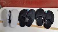 3 Pair Wool Blend Memory Foam Slippers size 9 (New