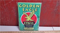 Golden Eagle Ethyl Gasoline Nostalgic Metal Sign