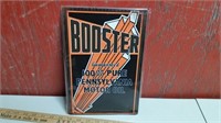 Booster Motor Oil Nostalgic Metal Sign (repro)