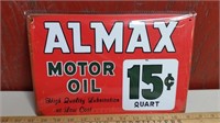 Almax Motor Oil Nostalgic Metal Sign (repro)