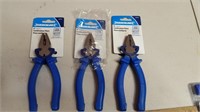 6" Combination Pliers 3 Pair (NEW)
