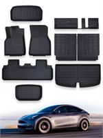 TAPTES 9PCS for Model Y 7 Seater Floor Mats 2024