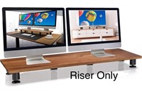 Nordik Large Dual Monitor Riser for 2 - Premium