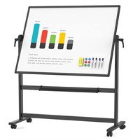 VIZ-PRO Double-Sided Magnetic Mobile Whiteboard,