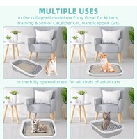 Mifocil Foldable Cat Litter Box for Kittens