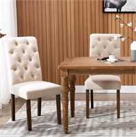 COLAMY Tufted Dining Room Chairs Set