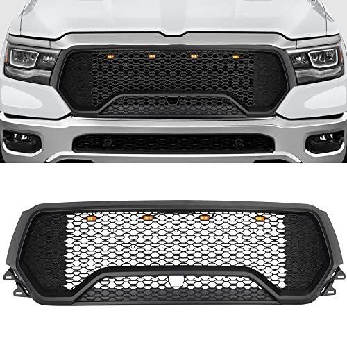 Front Grill With LED Compatible for 2019-2023 RAM