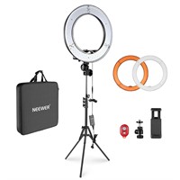 NEEWER 18 inch Ring Light with Stand, 50W LED
