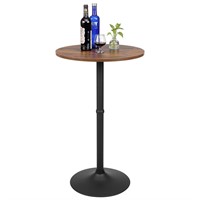 Finnhomy 23.6inches Round Cocktail Bar Table with